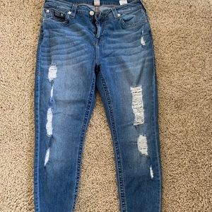 Straight leg slightly skinny jeans